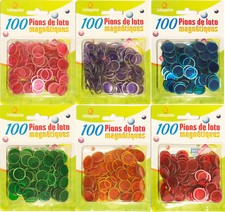 100 Pion Loto Magnétiques Bingo Jetons Aimantés 17,4 mm - Aléatoire -Envoi suivi