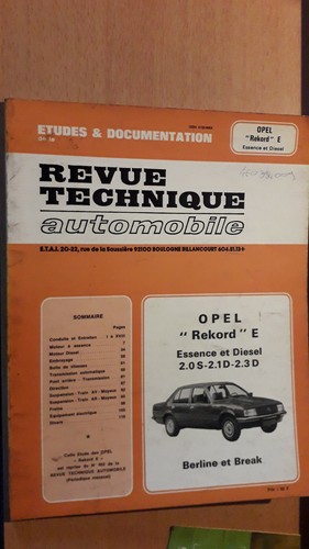 Opel rekord revue - e,