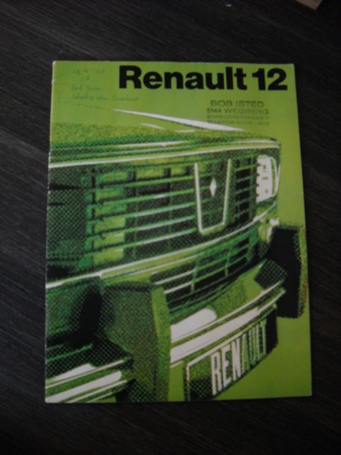 Brochure catalogue renault - renault, 12