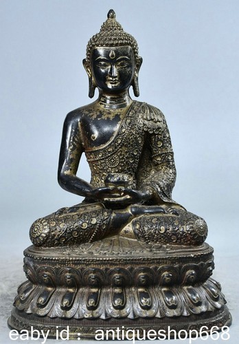 Vieille statue de - 8.4", bouddha