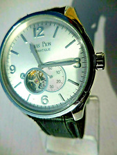 LOUIS PION,RAVISSANTE ANCIENNE MONTRE MÉCANIQUE AUTOMATIQUE VUE AR,TB FONCTIONS