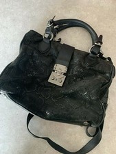 Sac à Main Noir - Marque Silvio TOSSI - à Bandoulière - seconde main en TBE