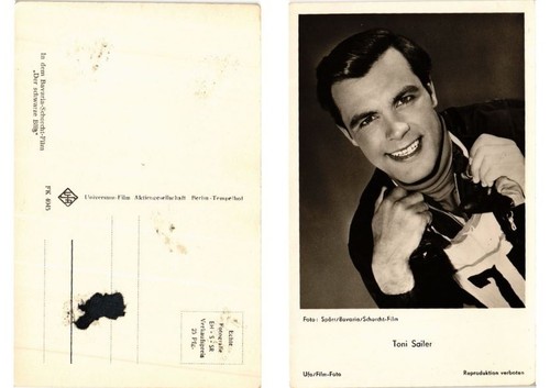 Cpa toni sailer film - sailer, star