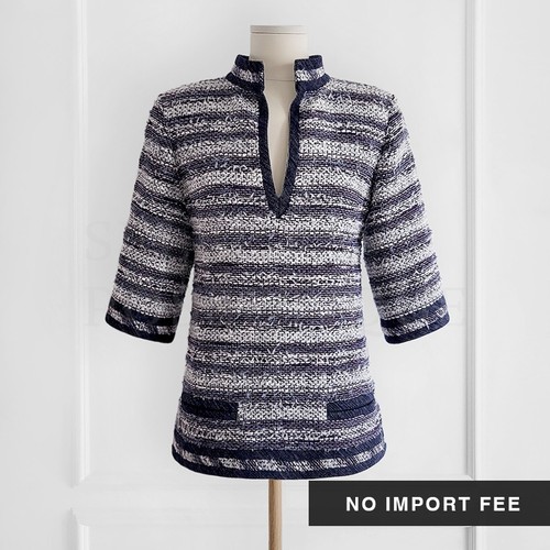 Haut tunique tweed rayé - en,