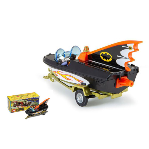 Batboat with batman and robin - and,