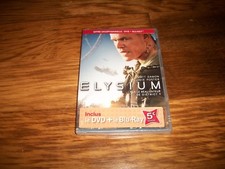 DVD + BLU RAY, elysium, avec matt damon, film aventure, neuf