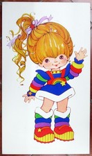 Rainbow Brite - Lithographie sur toile et cadre en bois 84x49x2cm Blondine - Hal