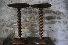 Lot ancien guéridons bois - ancien, en