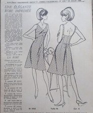 PATRON ROBE  FEMME TAILLE 46