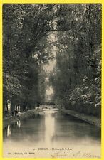 cpa 77 - CESSON (Seine et Marne) CHÂTEAU de SAINT LEU Canal Pont Animée
