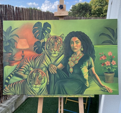 Tableau peinture sur toile - tableau,