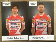 CYCLISME Cycling carte wielerkaart Matteo BUSATO + Marco BENFATTO  Androni 2019