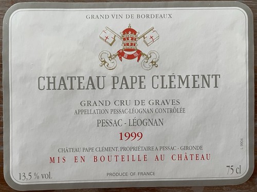 étiquette château pape - Étiquette,