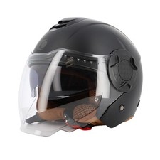 Casque jet trendy jt-406 dv noir mat/marron t5 5-56 s - ce 22-06