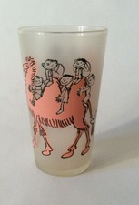 Rare Verre Cabu* cirque chameaux