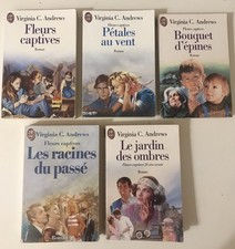 Lot VIRGINIA C. ANDREWS - FLEURS CAPTIVES  Série complète 5 livres - Ed  J'AI LU