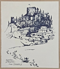Estampe XXeme : Castelnou -