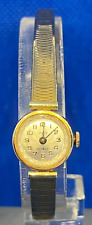 Vintage Ancienne MONTRE WATCH UHR PAT Incabloc 2050 Lunette 20 Microns plaqué OR