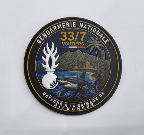 écusson pvc gendarmerie - pvc,