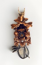 Thorens Edelweiss  Black Forest Cuckoo Clock RARE VINTAGE Coucou Horloge