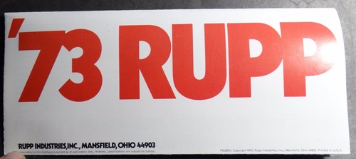 1973 rupp snowmobile sales - 1973,