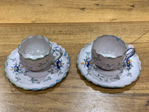 Paire tasses anciennes en - paire,