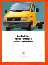 MERCEDES UTILITAIRES / SPRINTER ROUES JUMELÉES / PROSPECTUS de 1997