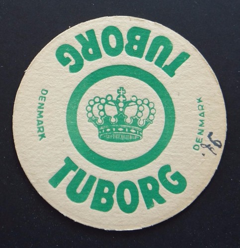 Ancien sous bock bière tuborg - ancien, sous-bock