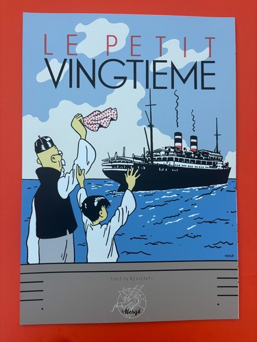 Herge serigraphie tintin - tintin, le