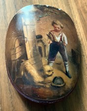 Miniature fixé sous verre