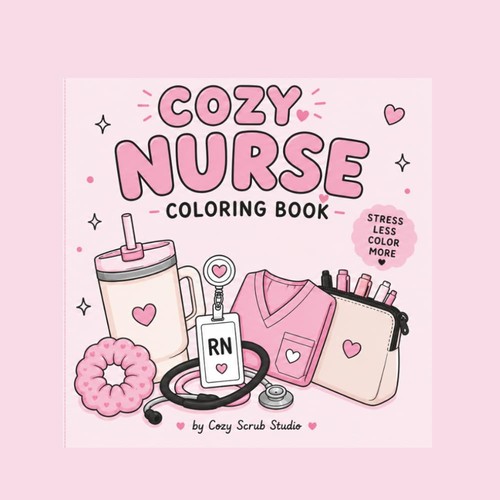 Cozy nurse coloring - coloring, book