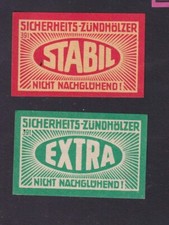 2  Ancienne   étiquette Allumettes  Allemagne   BN183421 Stabil