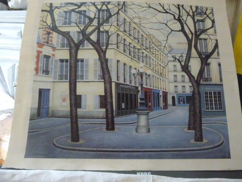 Photo signée tableau place - photo,