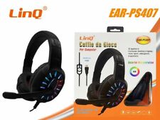 Casque Avec Micro Et Led Gaming Usb Pour Pc Linq Ear-PS407