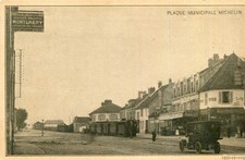 Carte MONTLHERY Train en ville Plaque Municipale Michelin