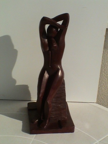 Sculpture abstrait argile - ,
