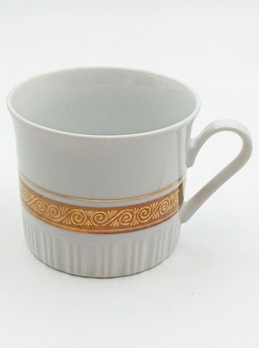 Kahla tasse blanc - bord, doré