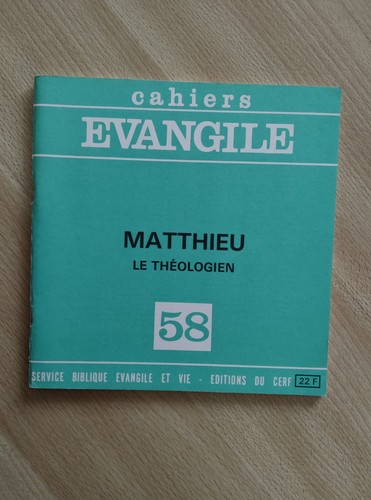 Cahiers evangile matthieu - cahiers, :