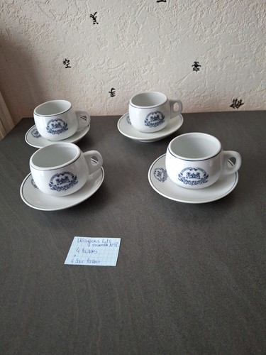 Lot tasses sous - tasses, 4
