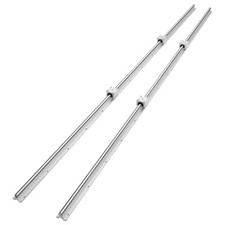 VEVOR 2PCS Rail de Guidage Linéaire SBR16 2000 mm 4PCS Bloc de Roulement SBR16UU