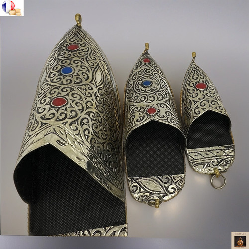 Babouche artisanal décoratif - babouche,
