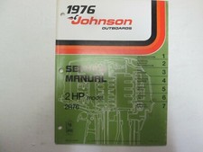 Manuel De Réparation D'Atelier Johnson Outboards 2 HP 2R76 D'Usine OEM JM-7602