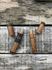 Etuis à aiguille en bois - Organiseur, couture, époque ?