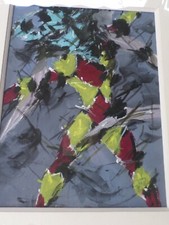 BOUCHENE Dimitri (1893-1993)-Russe-tableau-Grande gouache-danseur-Opera-cadre 