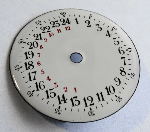 Cadran montre gousset emaille - cadran,