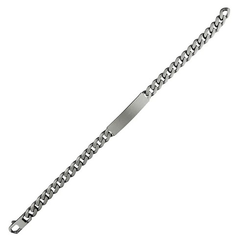 Homme argent massif gourmette - argent,