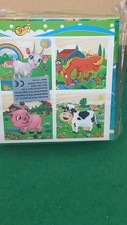 Adorable & très frais jeu de cubes jeune enfant portrait animaux de la ferme(9)