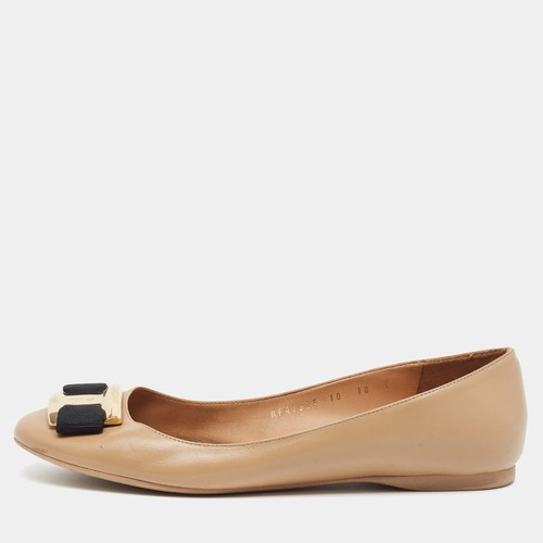 Ballerines cuir doré - en,