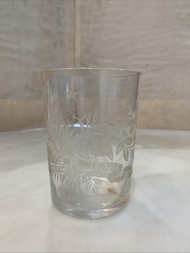 Verre ancien souvenir - ancien, lourdes