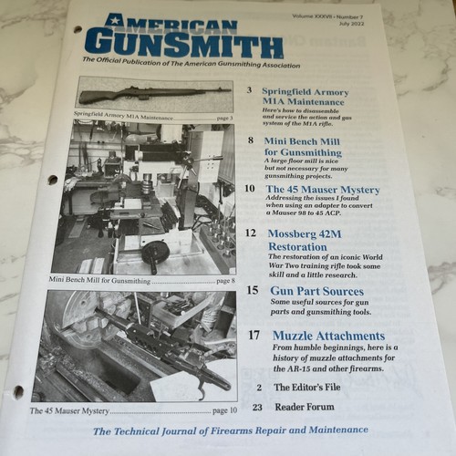American gunsmith july 2022 - gunsmith,